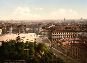 Plaza de San Isaac, San Petersburgo, Rusia, c1890-c1905 de Unbekannt