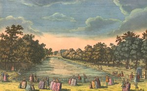 St James Park y Buckingham House, c. 1763