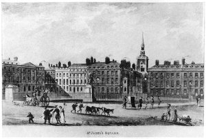 Plaza de St James, Londres, siglo XVIII, 1907 de Unbekannt