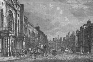 Calle St James, Westminster, Londres, en 1750