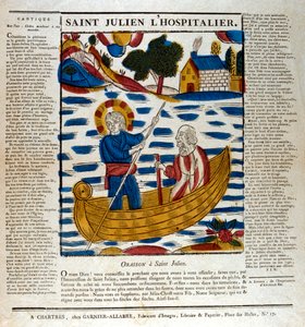 San Julián, patrón de los viajeros, siglo XIX de Unbekannt