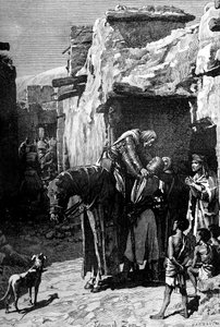 San Luis, Rey de Francia, buscando refugio de los sarracenos, 1909 de Unbekannt