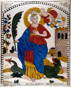 Santa Margarita o Marina de Antioquía, virgen mártir cristiana del siglo IV, siglo XIX de Unbekannt