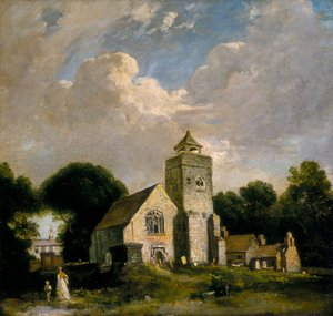 Iglesia de Santa María, Willesden, c1820