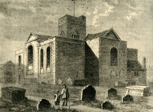 Iglesia de San Nicolás, Deptford, c.1878