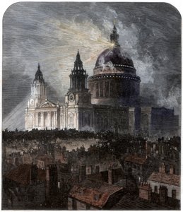Catedral de San Pablo en el Día de Acción de Gracias, 1872 de Unbekannt