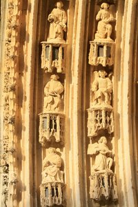 Archivolta de la Catedral de San Esteban. Detalles, Bourges, Francia de Unbekannt