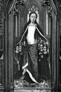 Santa Úrsula y las Santas Vírgenes, del Relicario de Santa Úrsula, 1489, 1870 de Unbekannt