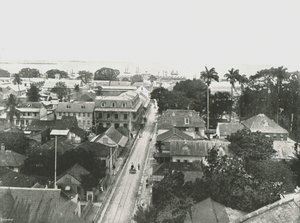 Calle St Vincent, Puerto España, Trinidad, 1895