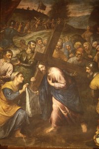 Santa Verónica y Jesús cargando su cruz, Tricase, Italia