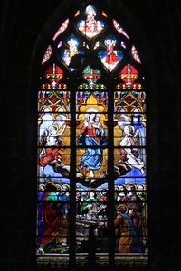 Vidriera. La Asunción de la Virgen, Bourges, Francia de Unbekannt