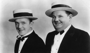 Stan Laurel 1890-1965 y Oliver Hardy 1892-1957, siglo XX de Unbekannt