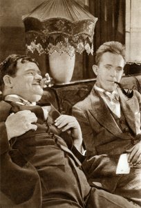 Stan Laurel y Oliver Hardy, dúo de comedia estadounidense