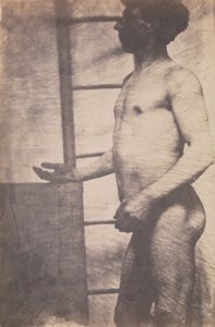 [Desnudo masculino de pie], ca. 1856