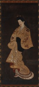 Figura de pie de una niña, período Edo, siglo XVIII de Unbekannt