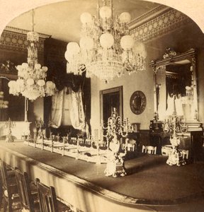 Comedor de Estado, Mansión del Presidente, Washington, D.C., EE.UU., c1900