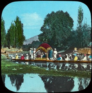 Barcaza estatal en el Canal del Manzano, India, finales del siglo XIX o principios del siglo XX de Unbekannt