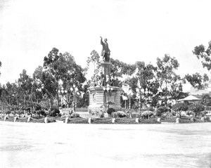 Estatua de Colón en el Paseo, Ciudad de México, México, c1900 de Unbekannt