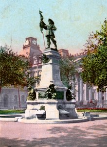Estatua de Paul Chomedey de Maisonneuve, Montreal, 1904