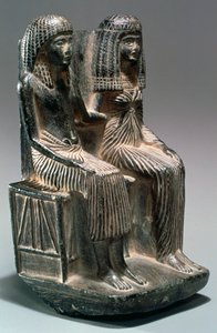 Estatua de un funcionario egipcio antiguo y su esposa, siglo XIII-XII a.C. de Unbekannt