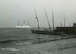 Vapor Atlantis frente a Bathurst, Gambia, siglo XX de Unbekannt