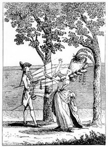 Botones de acero, Coup de Bouton, 1777 de Unbekannt