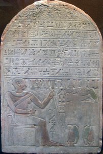 Estela del jefe de tesoreros Khor, antiguo Egipto, siglo XIX a.C. de Unbekannt