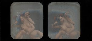 [Vista Estereográfica de Dos Mujeres Desnudas], 1840s