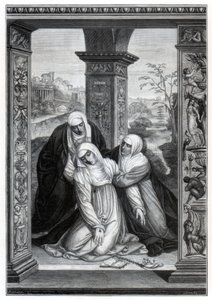 Estigmatización de Santa Catalina de Siena, 1870 de Unbekannt
