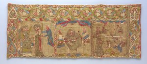 Estola con el martirio de Santa Catalina, alemán, ca. 1200 de Unbekannt