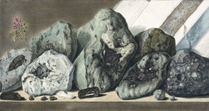 Piedras y cristales del Monte Vesubio, c. 1770 de Unbekannt
