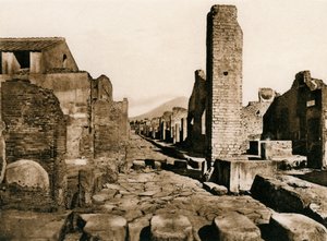 Strada Stabiana, Pompeya, Italia, c1900s de Unbekannt