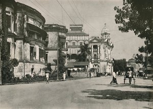 Strand Road, Rangún. - Oficina de Correos, Banco Imperial de India. Aduana a lo lejos, 1900 de Unbekannt