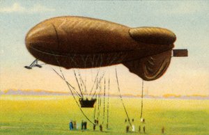 Globo de barrera aerodinámico con cesta, 1918, 1932 de Unbekannt
