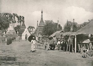 Escena de calle, Bhamo, 1900 de Unbekannt