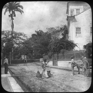 Escena de calle, Pernambuco, Brasil, finales del siglo XIX o principios del siglo XX de Unbekannt