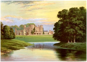 Castillo de Sundorne, cerca de Shrewsbury, Shropshire, hogar de la familia Corbet-Pigott, c. 1880