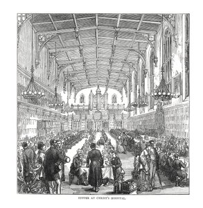 Cena en el Hospital de Cristo, 1878 de Unbekannt