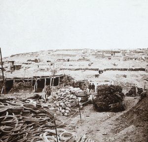 Depósito de suministros, Massiges, norte de Francia, c. 1914-c. 1918