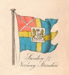 Estandarte de Suecia y Noruega, 1838 de Unbekannt