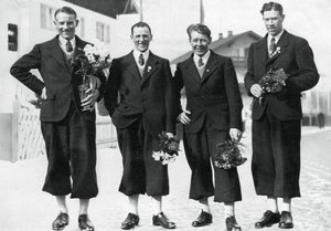 Equipo sueco de esquí de fondo, Juegos Olímpicos de Invierno, Garmisch-Partenkirchen, Alemania, 1936 de Unbekannt