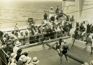 Piscina a bordo del RML Atlantis, c1929-c1939