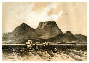 Montaña de la Mesa, Cabo de Buena Esperanza, Sudáfrica, 1883 de Unbekannt