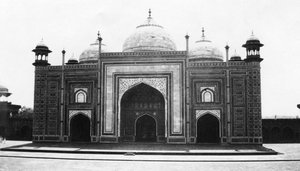 Mezquita o masjid del Taj Mahal, Agra, India, 1916-1917 de Unbekannt