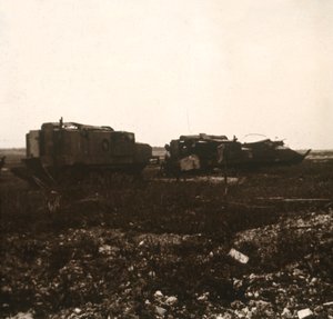 Tanques, Juvincourt, norte de Francia de Unbekannt
