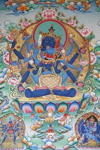 Tantrismo: Diosa tántrica tibetana. Monasterio Kopan, Katmandú, Nepal de Unbekannt
