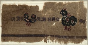 Tapiz con Pájaros y Letras Griegas de Unbekannt