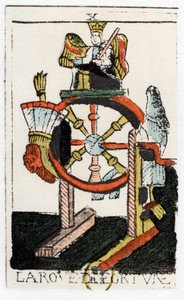 Carta del Tarot de La Rueda de la Fortuna, Tarot de Noblet, siglo XVII de Unbekannt