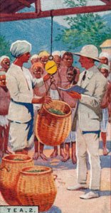 Té, 2. - Pesando las cosechas, Ceilán de Unbekannt