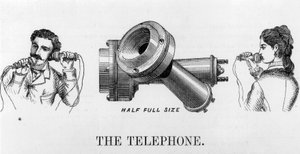 Telefonía, anuncio de teléfonos
